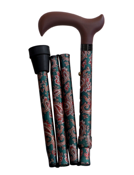 Canne De Marche Derby Pliante Cashmere Fantaisie
